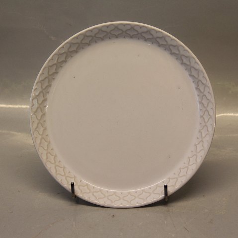 306 Kagetallerken 17 cm Palet, Hvid  Bing & Grøndahl  Hvid Cordial Quistgaard for B&G / Nissen Kronjyden Stoneware