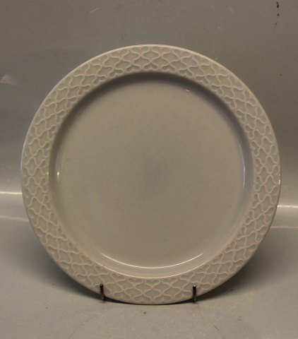 325 Tallerken 24 cm PALET - LYSEGRÅ Bing & Grøndahl  Lysegrrå Cordial Quistgaard for B&G / Nissen Kronjyden Stoneware