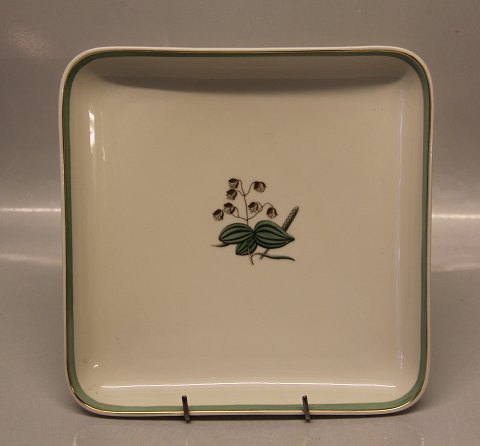 Hjertegræs 884-9720 Firkantet fad 21,5 cm #884 Royal Copenhagen