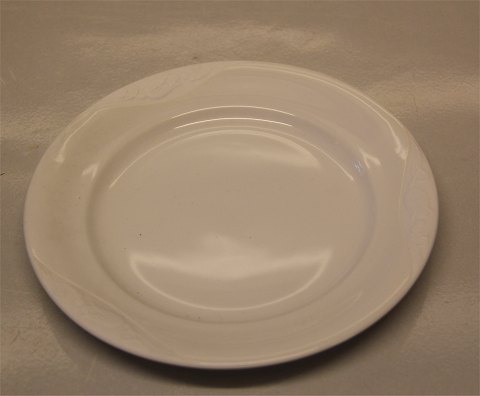 617 Flad tallerken 17 cm Classic, hvid, uglasseret og glat Royal Copenhagen hvid Magnolia SE tekst