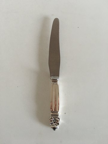 Georg Jensen Sterling Sølv Konge Frokostkniv No. 023 (Kort Skaft)