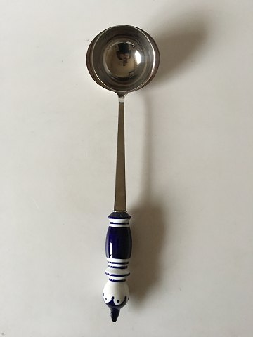 Rosenthal Blue Bjorn Wiinblad Siena Soup Serving Ladle in Ceramic and Stainless Steel
