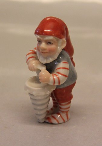Royal Copenhagen 0762 RC Pixie with Cornet 7 cm, Sven Vestergaard, Christmas figurine (1021762)