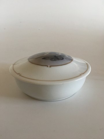 Royal Copenhagen Art Nouveau Lidded Bowl with Berry and Butterfly Motif No 1341/2".