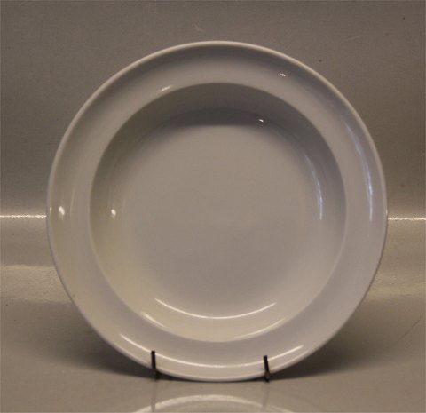 Hvidpot 6291 Tallerken, dyb 22,8 cm (605) Kongelig Dansk porcelæn  Design Grethe Meyer