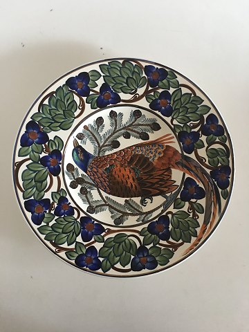 Aluminia Fajance Fad / Skål No. 581/300 med Fasan motiv