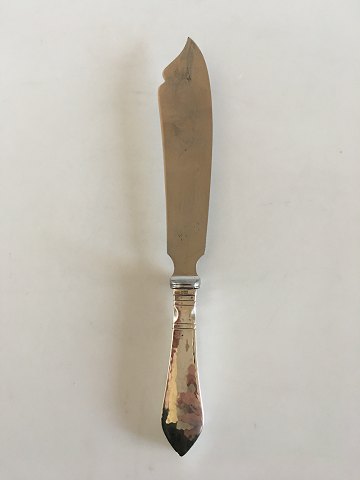 Georg Jensen Continental Layered Cake Knife No 196 In Sterling Silver and Stainless Steel