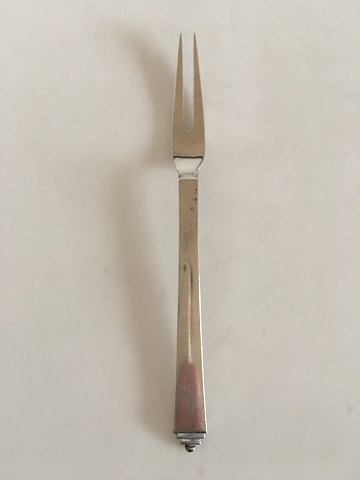 Georg Jensen Sterling Silver Pyramid Cold Cuts Fork, Large No. 144B