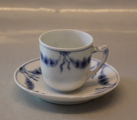 B&G Blå Empire porcelæn 106 "Høj" 6.1 cm espresso kop (61) og 108 b underkop 12 cm