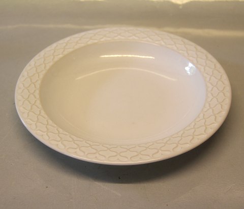322 Soup rim plate 20.5 cm /8" Palet Cordial White  Nissen Kronjyden B&G Quistgaard  Stoneware
