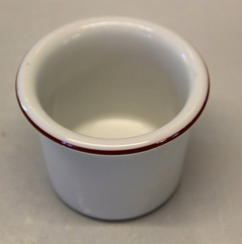 Red line Bing & Groendahl White Dinnerware, Magnussen B&G 668 Bowl - vase 6 x 8 cm