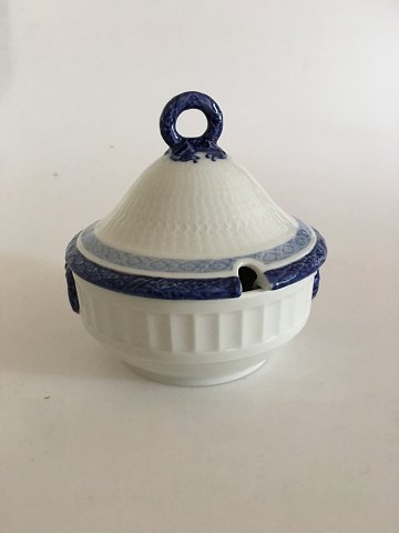 Royal Copenhagen Blå Vifte Skål med Låg No. 11506