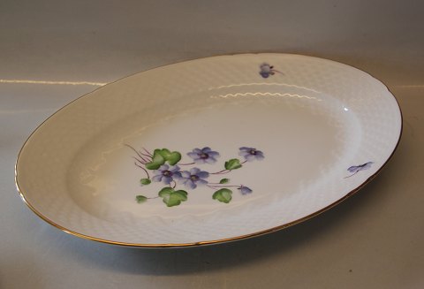 B&G blue anemone white porcelain 016 Oval platter 34 cm (316)