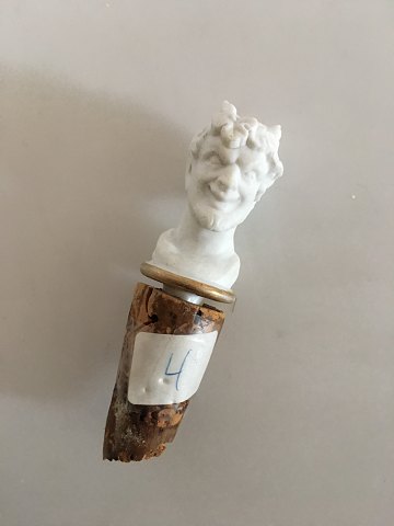 Royal Copenhagen Antique Cork in Bisque with motif of Greek/Roman head 1820-1850