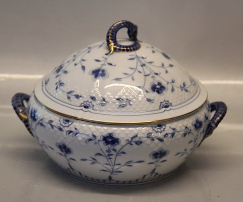 005 Covered dish 1.5 l (512) B&G Kipling Blue Butterfly porcelain with gold 