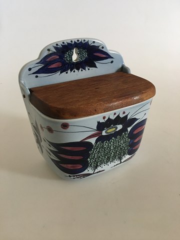 Royal Copenhagen Tenera Salt Jar with Wooden Lid No. 132/261