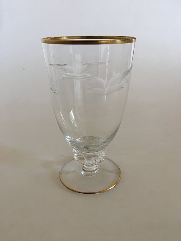 Lyngby Glasværk Måge Ølglas