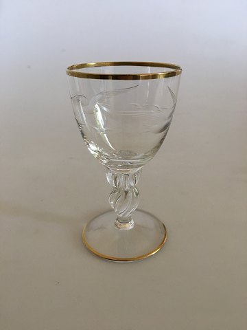 Lyngby Glasværk Måge Portvinsglas