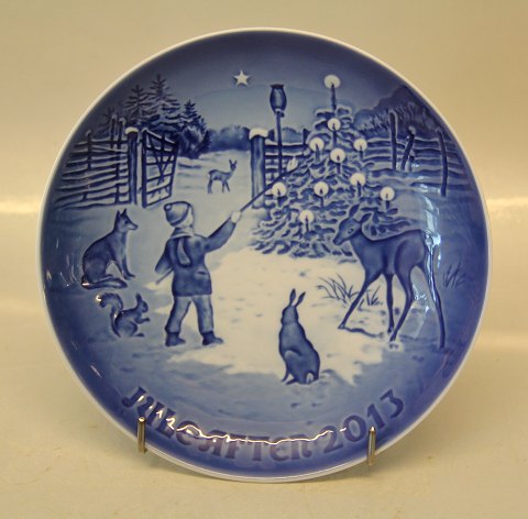 B&G Juleplatte 2013 design Jørgen Nielsen: Lys i sneen.