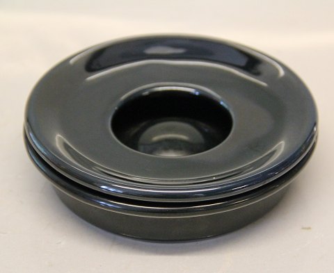 HANK Bing & Grøndahl 892 Sort skål med låg 4 x 14.5 cm