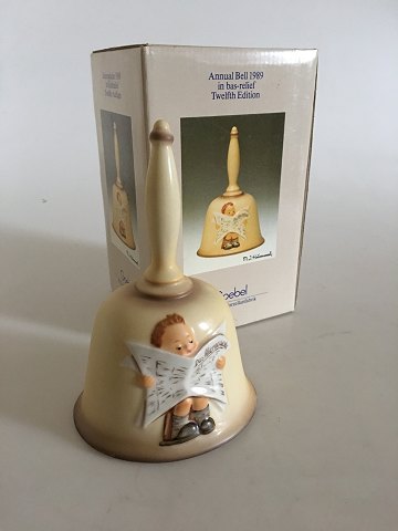 Hummel Annual Bell 1989 in bas-relief. Twelfth Edition 1978-1992. Goebel Porcelain Germany.