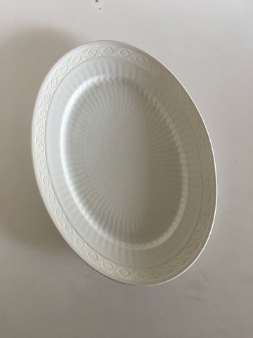 Royal Copenhagen White Fan Oval Serving Dish No. 375