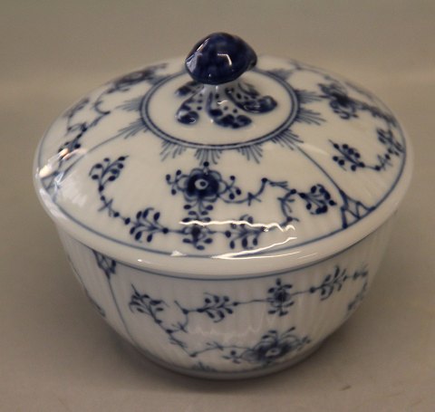 Kongelig Dansk Porcelæn Musselmalet  155-1 Sukkerskål med låg 15 cl  (239-1)(1017183)