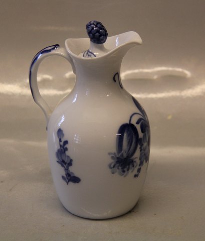 Kongelig Dansk Porcelæn Blå Blomst Flettet 8196-10 Eddike flakon med prop 15 cm V Eddikeflaske