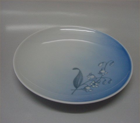 306 Kagetallerken 15,5 cm (028 a) Blåt B&G  porcelæn, liljekonval, form 643 Convalla