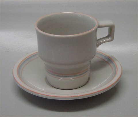 463 Mokka , Lille Kaffekop 6.5 x 6 cm, 0,75 dl og underkop 11.7 cm Siesta B&G Form 38 Stoneware Dansk Stentøjstel