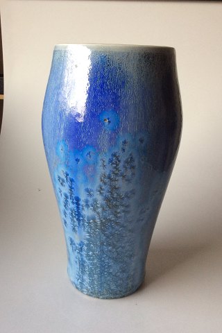 Royal Copenhagen Krystal glasur vase med dobbelt signatur. Både af Gerhard Heilmann og Valdemar Engelhardt no. 5240 og B620 fra Marts 1896