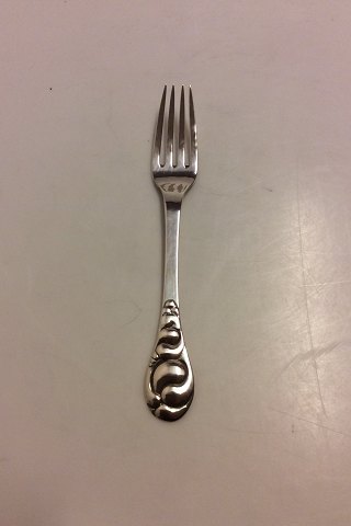 Evald Nielsen Sølv Frokostgaffel No. 4