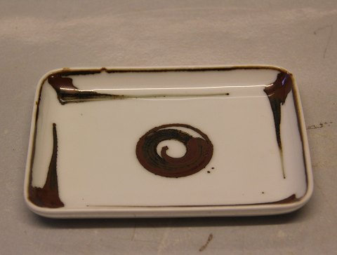 B&G Porcelain B&G 158-5539 F Tray 14 x 10.5 cm Modern brown decoration