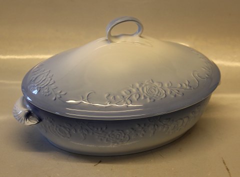 Blå Blomster ranke Kongelig Dansk 2517-13003 Lågfad  ca 14 x 27 cm 