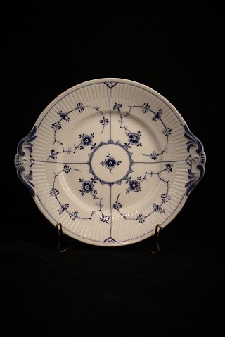 Blue Fluted, plain, cake dish by Royal Copenhagen.dia.:25cm.1/2152.