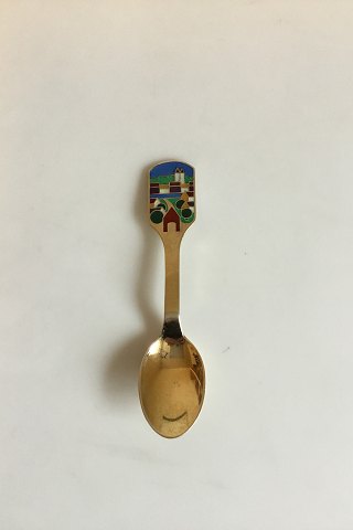 A. Michelsen Sterling Silver Christmas Coffee Spoon, The City - 1988 by Knud Erik Færgemann