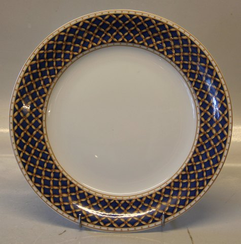 625 Dinner plate 25 cm, Dark Blue braided Liselund (New by Diana Holstein) Royal Copenhagen