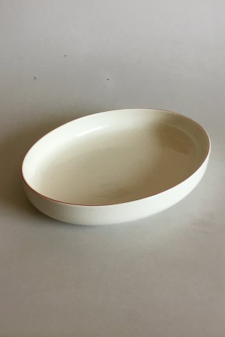 Royal Copenhagen Rødtop / Rødkant Ovalt fad No.3079