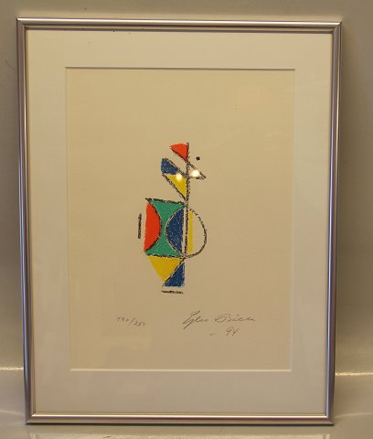 Ejler Bille Lithografical work in frame 41.5 x 32 cm Signed Ejler Bille 1994 Limited 190 of 264
