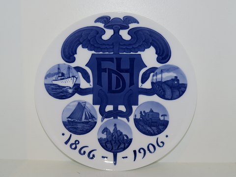 Royal Copenhagen Mindeplatte fra 1906FDH Foreningen af Danske Handelsrejsende