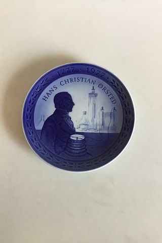 Royal Copenhagen jubilæumsplatte 1977 medmotiv af H.C.Ørsted