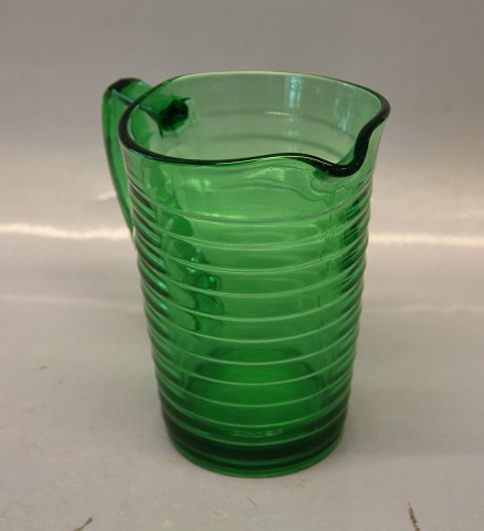 Broksoe, Holmegaard glass 1938-1941, design Jacob E Bang Light Green pitcher 17 cm