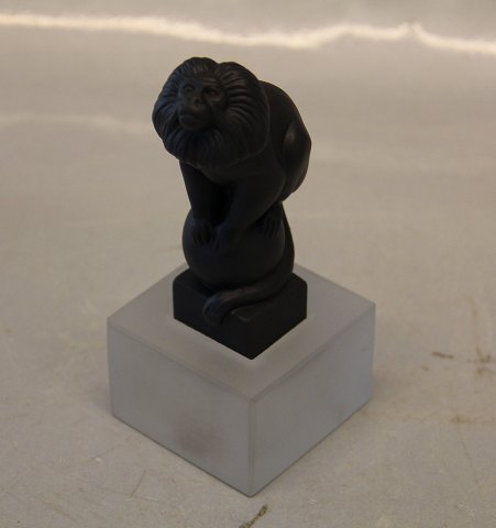 Royal Copenhagen figurine 1-249-069 RC  Lion Marmoset Monkey  black 12.5 cm Pia Langelund (1249069)