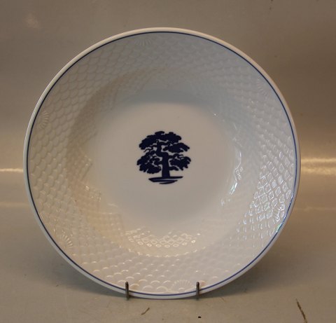 B&G "The OAK" - 1008 Large rim soup plate (Hotel) 25 cm  (714) Blue Oaktree on seashell tableware Hotel