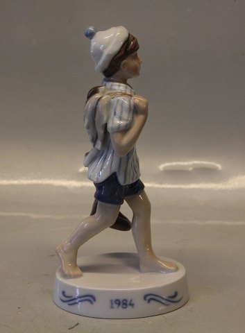 Bing & Grøndahl B&G 1984 Årsfigur: Peter på fisketur 24 cm Soren Brunoe