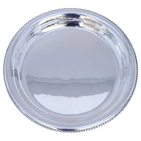 Georg Jensen; Fad med perlekant,  sterlingsølv #290C