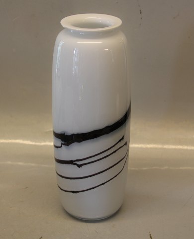 Atlantis, Holmegaard Vase 26 cm Blå sort Atlantis 1981