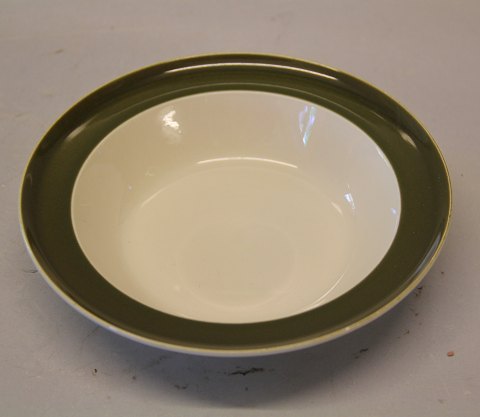 Timiana (Grøn) 1960-1969 Aluminia kunstfajance 2787 Dyb tallerken / Grødskål 18 cm