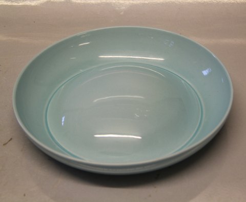 882 Rund turkis konveks kageskål 21 cm Ole Jensen design  - det originale fra Royal Copenhagen  fajance 