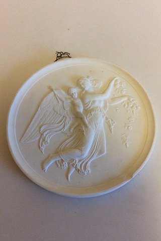 Large Royal Copenhagen Bisque Plate  Day No 123. Copy from 1840 after Thorvaldsens original from Rom 1815